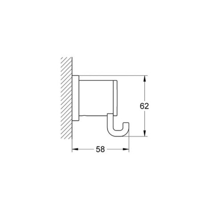 Крючок для полотенца и халатов Grohe Allure (40284000)