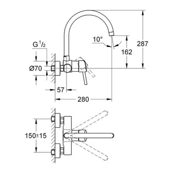 Смеситель для кухни Grohe Concetto 32667001