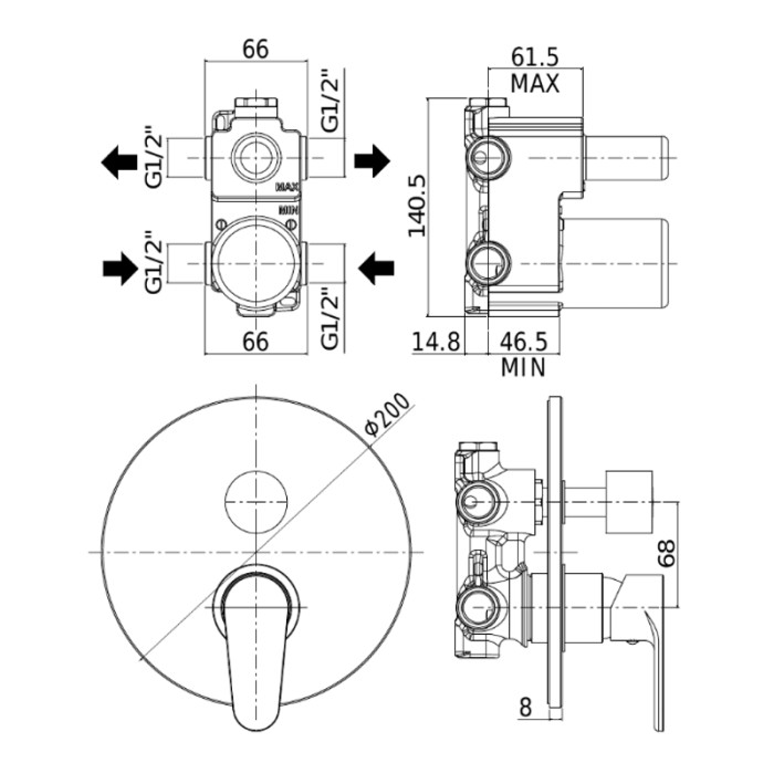 Смеситель Paffoni Green GR018CR Смеситель Paffoni Green GR018CR