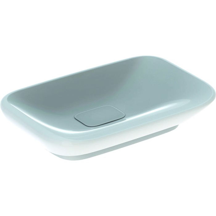 Раковина встраиваемая в столешницу Geberit myDay 60 см, с крышкой сливного клапана, белый глянец KeraTect 245460600