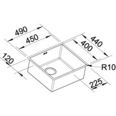 Мойка для кухни Blanco Claron 450-U  521575