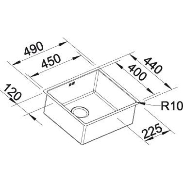 Мойка для кухни Blanco Claron 450-U  521575
