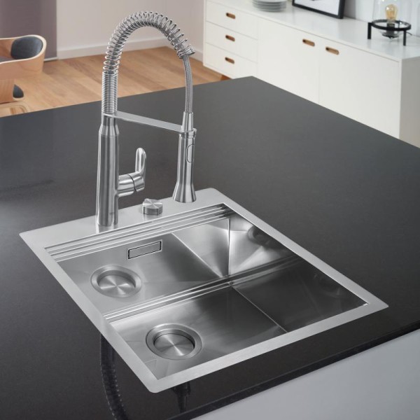 Мойдка для кухни Grohe 518x560 мм, 1 чаша, матовая, в уровень со столешницей (31583SD0)