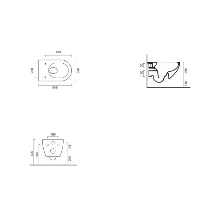 Биде Catalano Sfera Биде Catalano Sfera