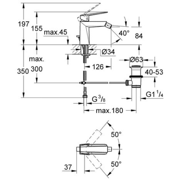 Смеситель для биде Grohe Allure Brilliant 23117000 Смеситель для биде Grohe Allure Brilliant 23117000