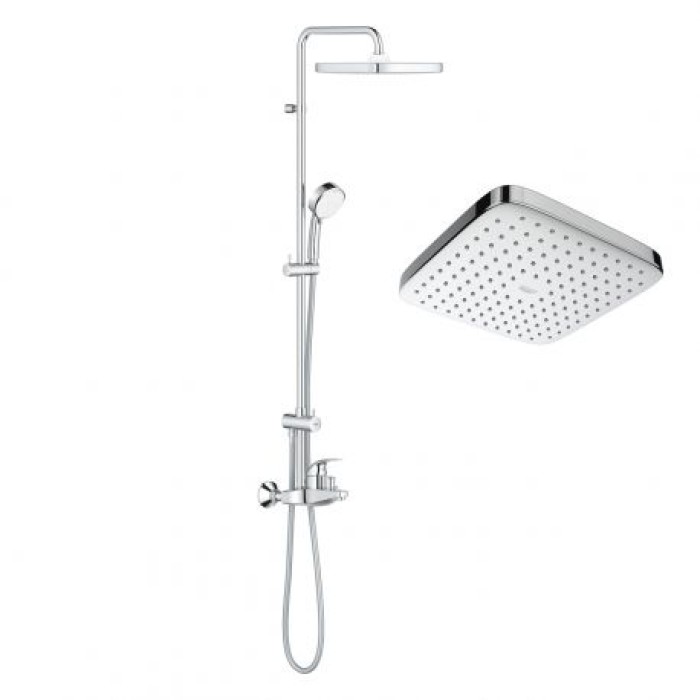 Плитка керамогранит Grohe Tempesta Cosmopolitan System 250 Cube Душевая система для ванны 26693000 для пола