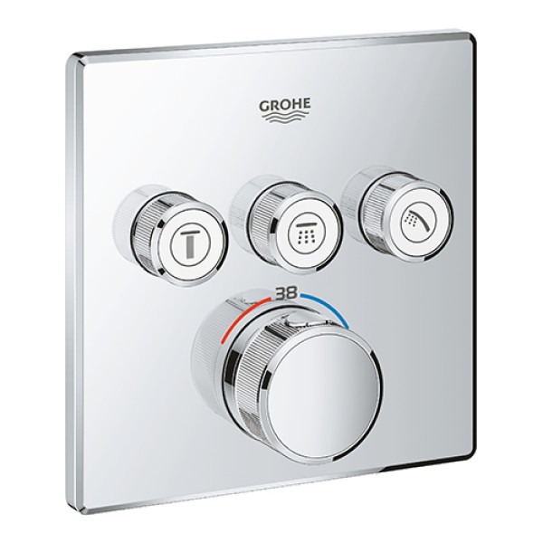 Плитка керамогранит Grohe Grohtherm SmartControl Душевая система Rainshower 310 SmartActive Cube (3470600A) для пола