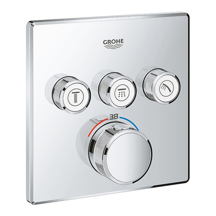 Плитка керамогранит Grohe Grohtherm SmartControl Душевая система Rainshower 310 SmartActive Cube (3470600A) для пола