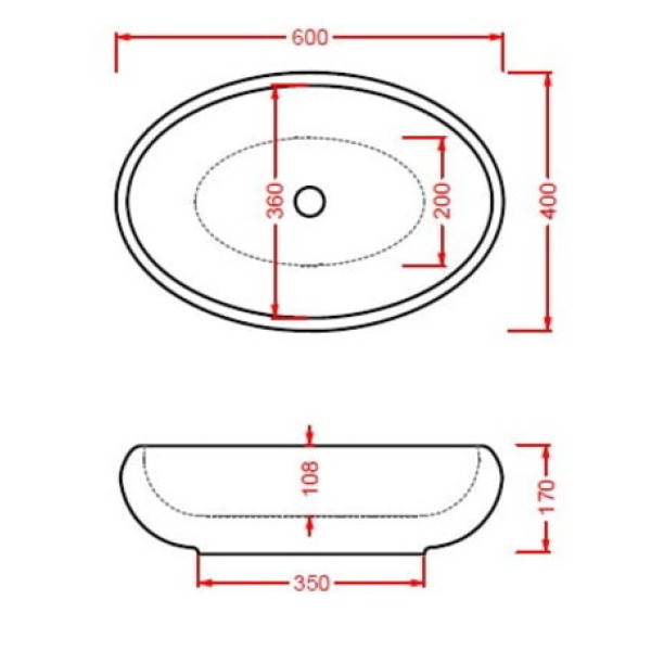 Керамическая раковина 60 см Artceram Tao, black glossy (TOL002 03;00)