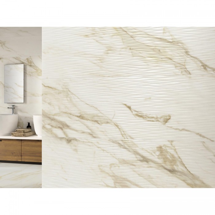 Плитка   BALDOCER ADAGGIO GOLD TONN 11×1200×400 под мрамор