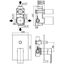 Смеситель Paffoni Elle (EL015CR)