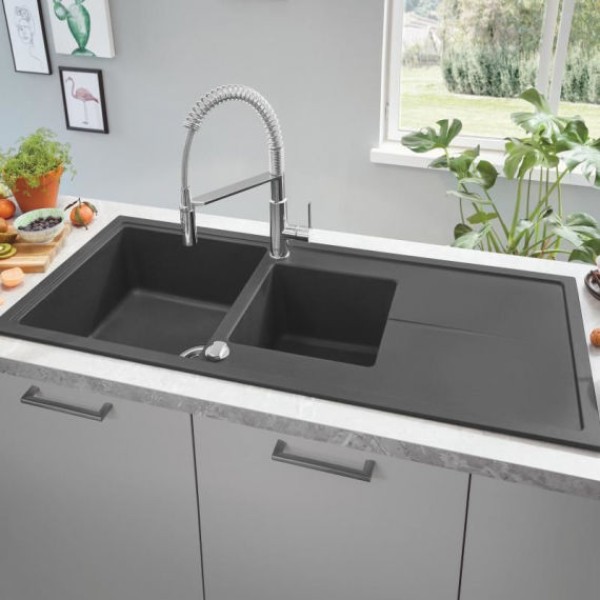 Мойдка для кухни Grohe 1160х500 мм, Granite Black (31643AP0)