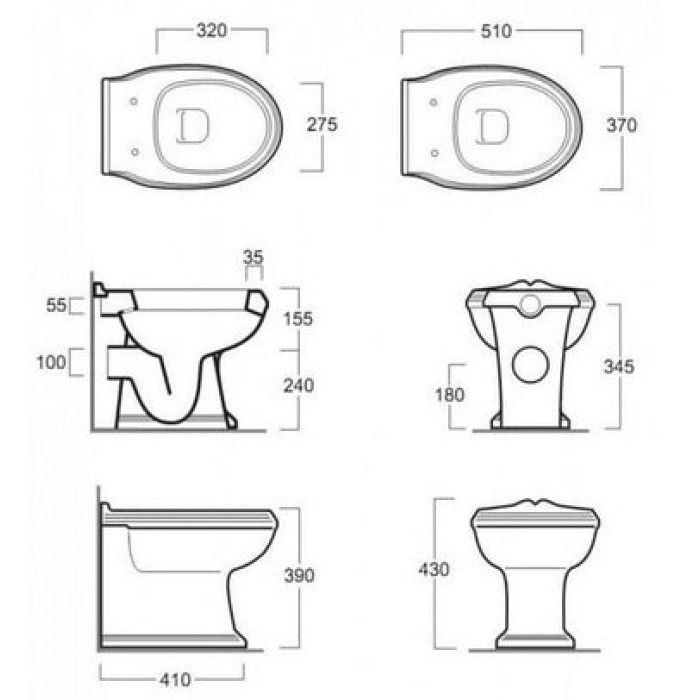 Пристенный унитаз Simas Arcade (AR 891) Пристенный унитаз Simas Arcade (AR 891)