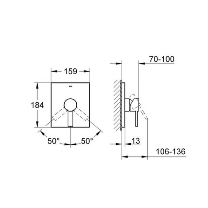 Смеситель однорычажный Grohe Allure 19317000