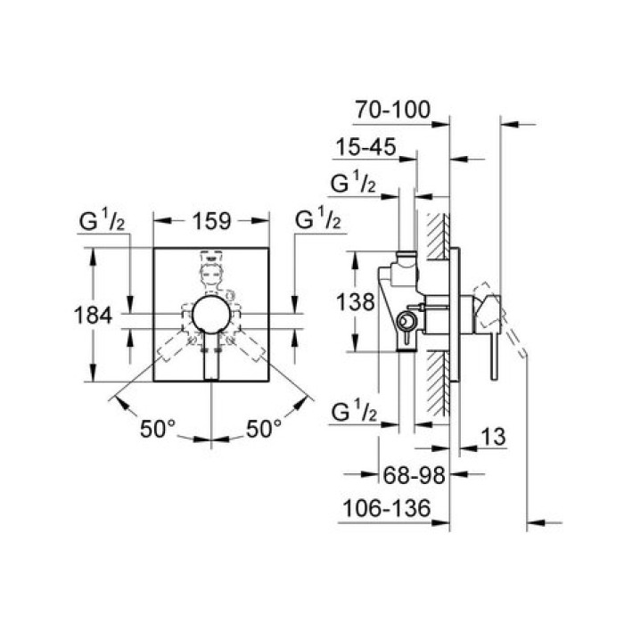 Смеситель однорычажный Grohe Allure 19317000
