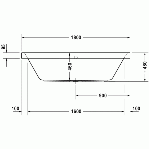Happy D.2 ванна прямоугольная 180 см 700314000000000 в интернет-магазине «Estet Room»