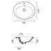 Керамическая раковина 57 см Catalano Incasso