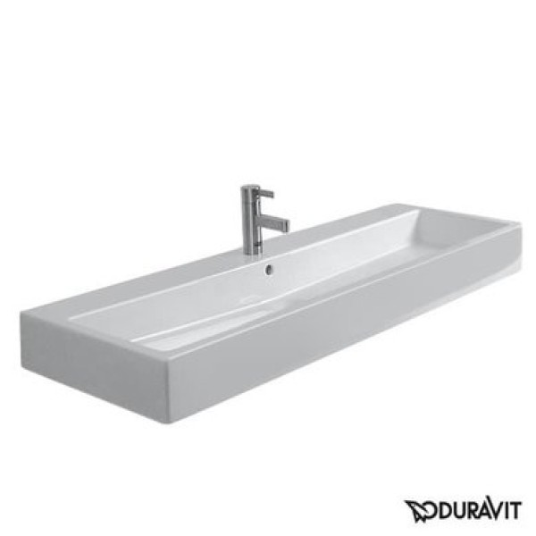 Плитка керамогранит Керамическая раковина 120 см Duravit Vero, белая 0454120000 для пола