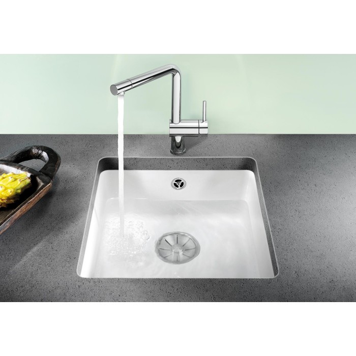 Смеситель кухонный Blanco LINUS нержавеющая сталь полированная 517183