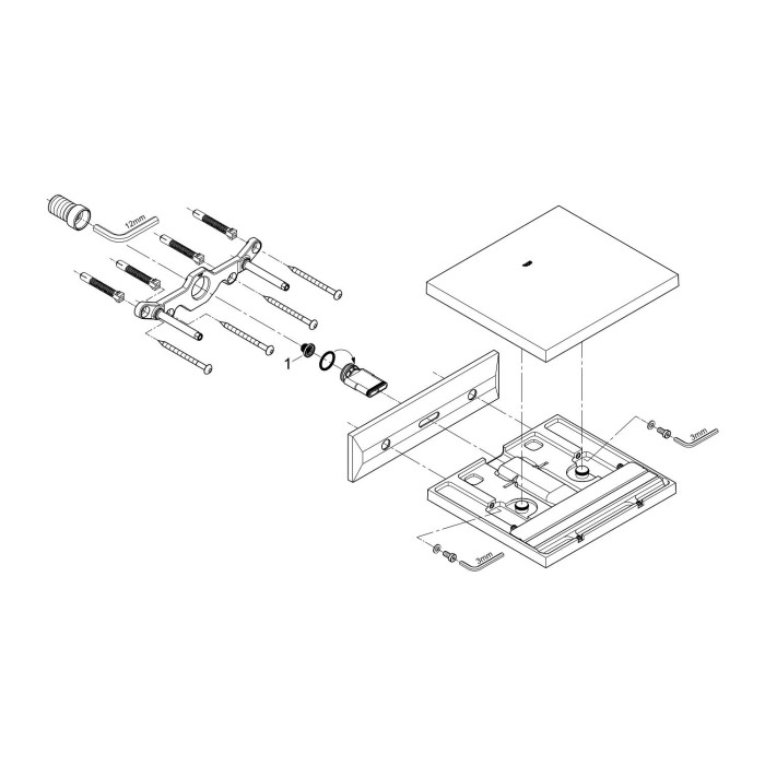 Grohe Allure Brilliant Каскадный излив для ванны и душа (13319000)