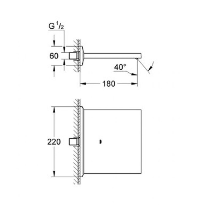 Grohe Allure Brilliant Каскадный излив для ванны и душа (13319000)