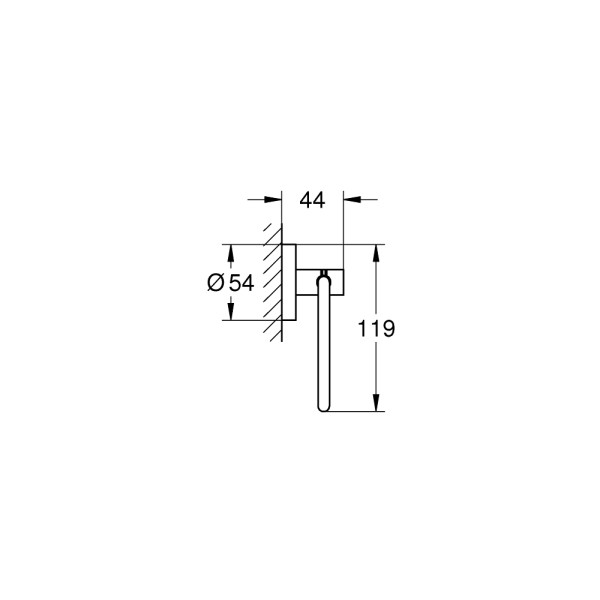 Grohe Essentials Держатель туалетной бумаги (40689DC1)
