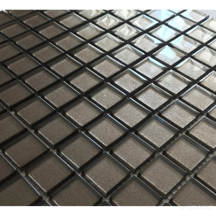 Мозаика Керамика Полесье DARK BROWN мозаїка