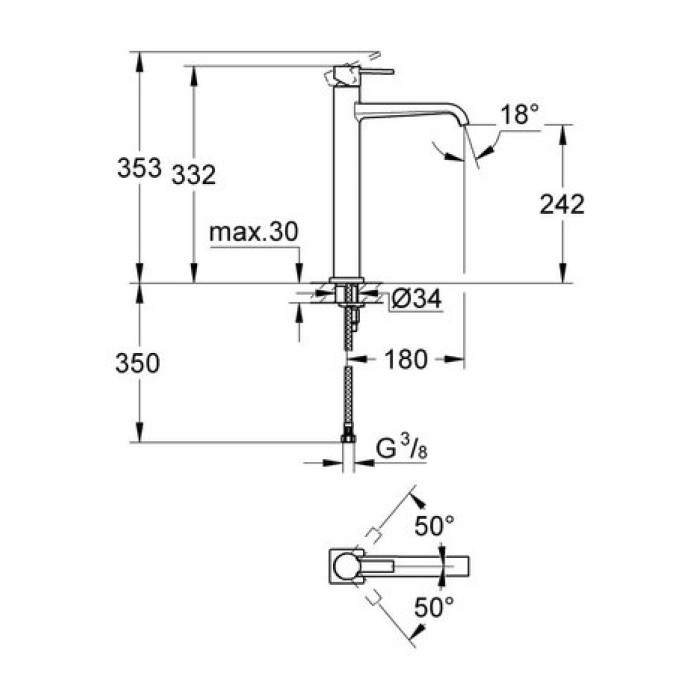 Смеситель для раковины Grohe Allure xL-Size 23403000