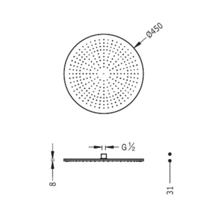 Верхний душ Tres Showers Head 29963204