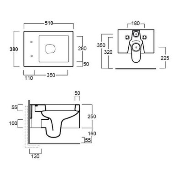 Подвесной унитаз Simas Frozen, antracite matt (FZ 18)