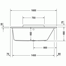 DuraStyle ванна прямоугольная 160 см 700293000000000 в интернет-магазине «Estet Room»