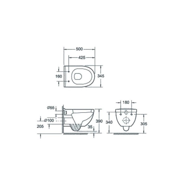 Унитаз Devit Project 3120147