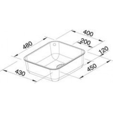 Мойка для кухни Blanco Supra 450-U c клапаном-автоматом  518204