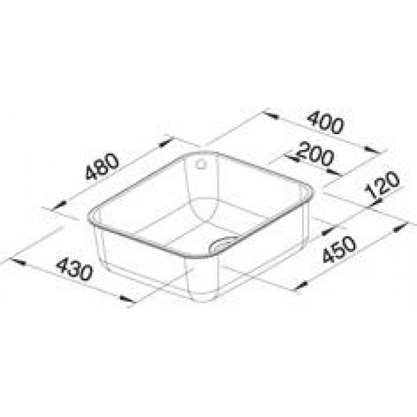 Мойка для кухни Blanco Supra 450-U c клапаном-автоматом  518204