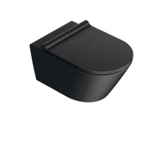 Подвесной безободковый унитаз Catalano New Zero NewFlush, nero satinato