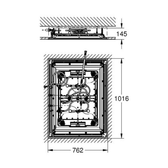 Потолочный душ Grohe Rainshower F-Series 40" AquaSymphony 26373001