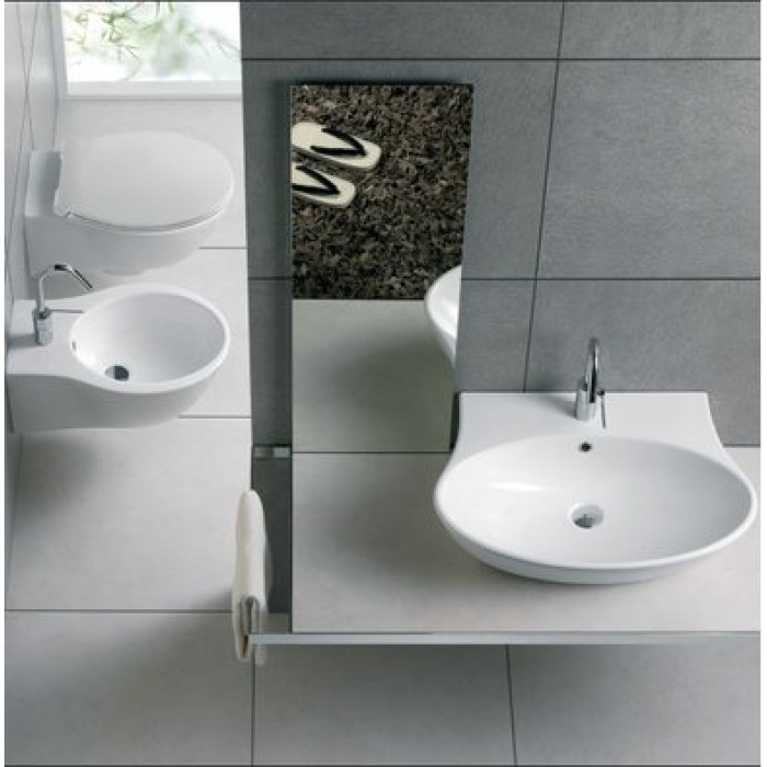 Керамическая раковина 62 см Hatria Nido, белый (YxEM01) Керамическая раковина 62 см Hatria Nido, белый (YxEM01)