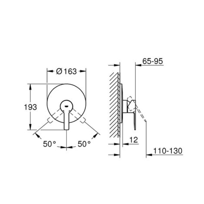 Смеситель для душа Grohe Lineare 19296001 Смеситель для душа Grohe Lineare 19296001