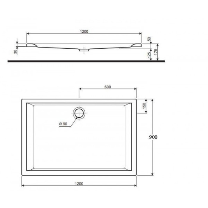 Душевой поддон KOLO PACYFIK 120x90 xBP0729000