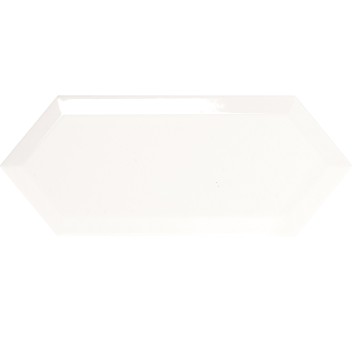 Плитка Monopole Ceramica Cupidon Blanco Brillo Bisel 10x25 см