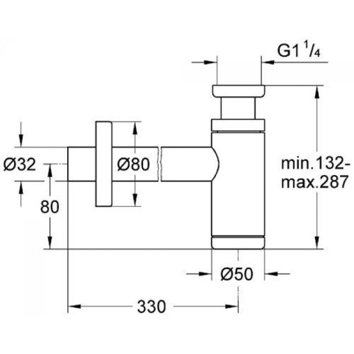 Grohe Сифон для раковини (28912000)