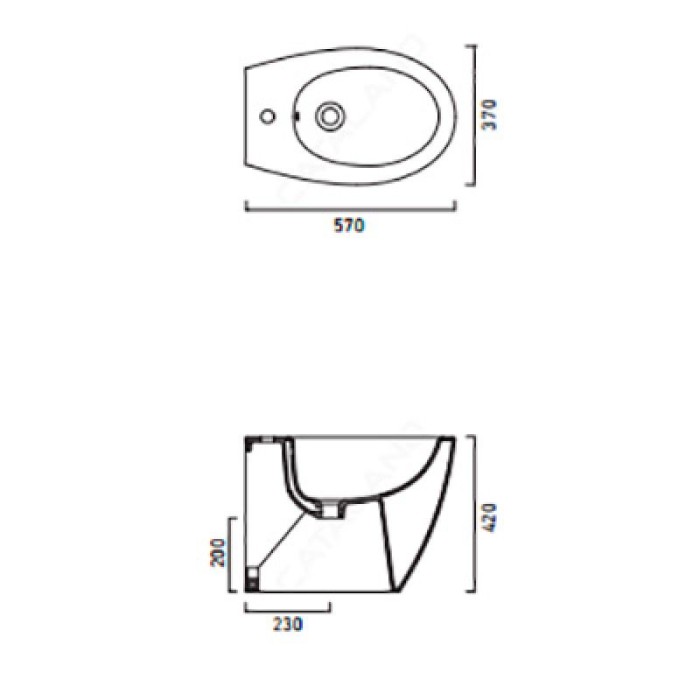 Биде Catalano Velis Биде Catalano Velis