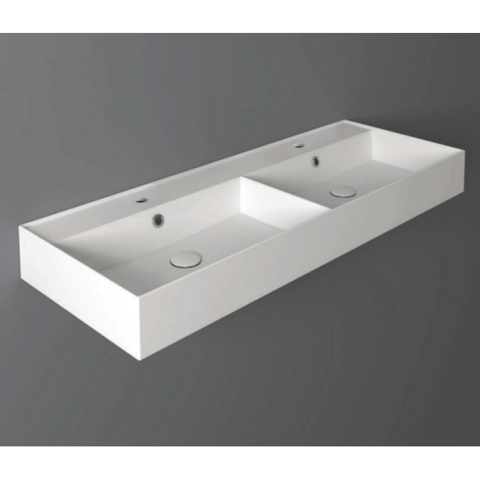 Раковина двойная Simas Agile 121x46 см (AG121D)