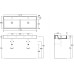 Раковина двойная Simas Agile 121x46 см (AG121D)