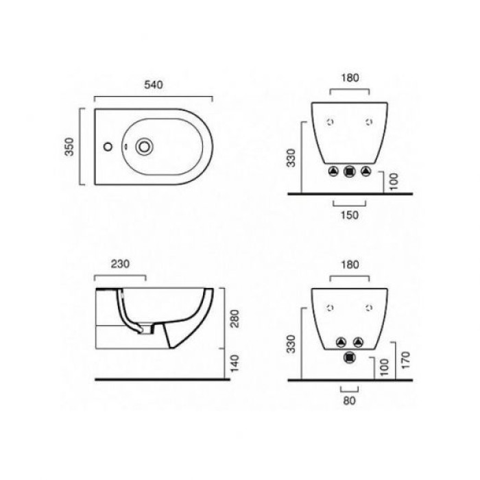 Биде Catalano Sfera Биде Catalano Sfera