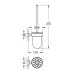 Grohe Туалетный ёршик Essentials Cube в комплекте (40513AL1)