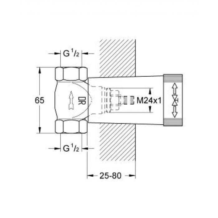 Grohe Встроенный вентиль 1/2 дюйма (29811000) Grohe Встроенный вентиль 1/2 дюйма (29811000)
