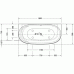 Cape Cod ванна асимметричная 190 см 700364000000000 в интернет-магазине «Estet Room»