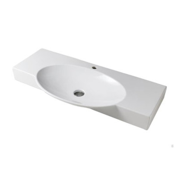 Керамическая раковина 85 см Artceram Swing, white glossy (SWL001 01;00)