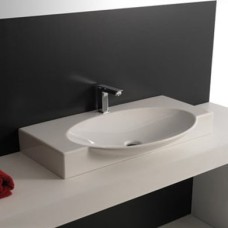 Керамическая раковина 85 см Artceram Swing, white glossy (SWL001 01;00)